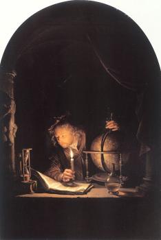 格裡特 道 Astronomer by Candlelight